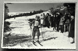 Rahó / Kárpátalja  - Levente lesikló verseny 1942  - képeslap méretű fotó