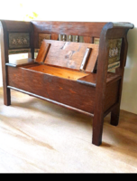 Karosláda , lóca,pad  ,felnyitós láda 120 cm