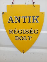 Enamel sign