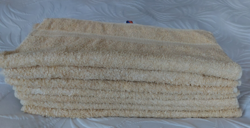 Használt, de jó állapotú osztrák gyártású sárga vastag frottir törülköző 7 db 46 x 92 cm