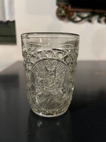 1914/16 préselt üvegpohár, emlékpohár eladó