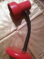 Retró szarvasi olvasó, asztali lámpa piros hibátlan