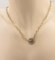 Gyönyörű különleges aranylánc chanel medállal