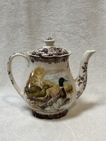 Angol porcelán kiöntő,kancsó, kanna,  vadmadarak, vadkacsák