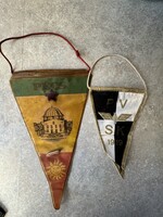 Eladó: Vintage „Camping Pécs – Mecsek” falizászló / sport- és turisztikai relikvia (1960–70-es évek)