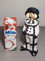 Jelzett Kerámia bohóc Pierrot figura ALKUDHATÓ