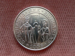 SZENT ISTVÁN, GIZELLA, EZÜST 500 FORINT ÉRME, 1988. BU, (28 g, 0,900, LEBÓ FERENC) EREDETI!