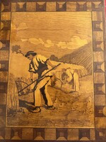 Intarziás fa kép 1935. Keresztesi Sámuel