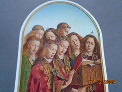 Huber és Jan VAN EYCK:ÉNEKLŐ ANGYALOK ,Nyomat,Franklin Nyomda képanyag archivumából