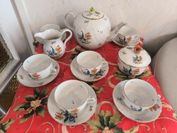 Herendi porcelán 6 személyes teàs készlet. Szent Marton Smidt Múzeum Szombathely Gyüjteményben