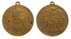 Millenniumi emlék 896-1896 / Ferenc József medál