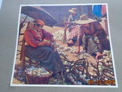 POLL HUGÓ :A VÁSÁR ,Nyomat,Franklin Nyomda képanyag archivumából