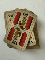 Antik kis méretű magyar kártya pakli