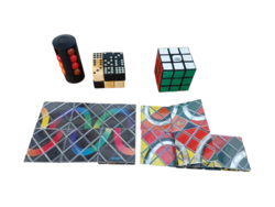 Rubik Kocka +2db Karikavaràzs + 1 Jubileumi + Bűvös Dominó + Bàbel Torony - Magyar Kirakós Jàtékok