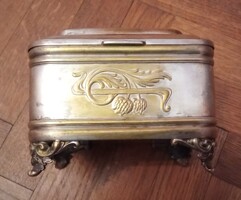 B. Henneberg Warszawa ezüstözött cukordoboz 1898-1915 közötti