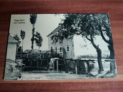Régi képeslap, Nagytálya vizi malma "Baross" Eger kiadás, postatiszta, kb. 1910-20 közötti