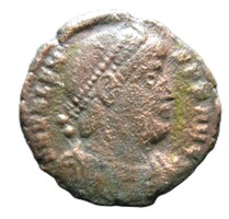 Római Bronz Valens Uralkodó és fogoly (NZ2)