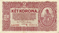 2 korona 1920 2ab sorozat csillagos bécsi kiadás 5.