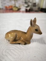 Drasche (Kőbányai) őz figura alján pecséttel eladó! Mini őz 7 cm