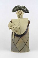 1Y461 Vertel Andrea kerámia figura - Férfi virágcsokorral 24 cm