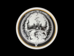 Hollóházi, Jurcsák László - Nagyméretű fali tál