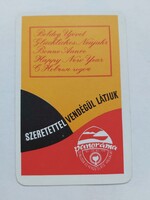 Panoráma Szálloda és Vendéglátó Vállalat Eger kártyanaptár 1973. évi