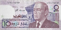 10 dirham dirhams 1987 signo 10. Marokkó