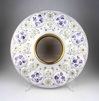 1Y446 Hatalmas Herendi porcelán falitükör 35.5 cm
