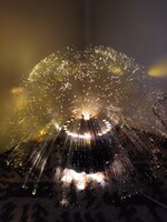 Szarvasi optikai szálas hangulatlámpa, metró fénydekoráció