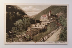 Képeslap,Lillafüred-Palotaszálló tájrészlettel