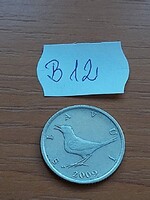 HORVÁTORSZÁG 1 KUNA 2009. Réz-cink-nikkel, Nyest, Fülemüle (csalogány)    B12