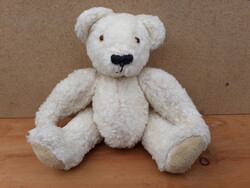 Retro fehér maci üveg szemekkel