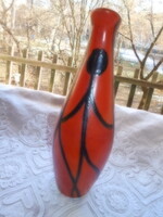 Táncolók, Retro Tófej  kerámia váza 70-es évek- 23 cm