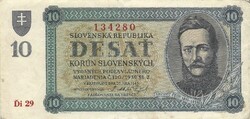10 korun korona 1943 Szlovákia 2.