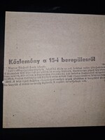 1944 április, MTI közlemény kefelevonata, ellenséges repülőgépek berepüléséről