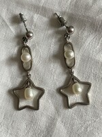 Lógos antik álomszép ezüst fülbevaló igazgyönggyel.