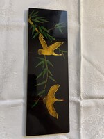 Kézzel festett antik Kinai lakk fa kép.