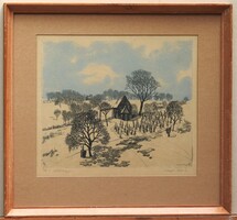 (N) Csurgói Máté Lajos (1931-) : Tél a szőlőhegyen