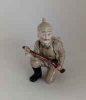 Régi porcelán persely-I.Vh-s magyar katona háborús emlék!