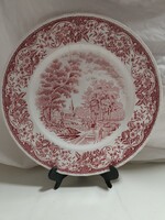 Olde England Royal Tudor Ware Staffordshire jelenetes porcelán tányér - 25 cm