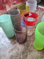 Gyűjtői Coca Cola poharak egyben
