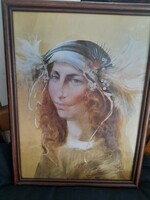 Szász Endre naptár kép keretben