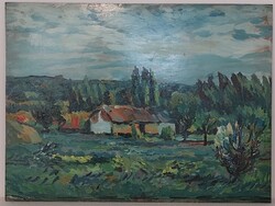 Schéner Mihály: Falusi táj