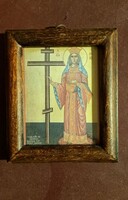 Szent Ilona – orosz ortodox ikon, fa keretben