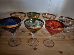 Aranyozott poharak (Saint Louis styl thistle és egyebek)