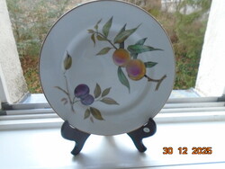 Royal Worcester Evesham FLAMEPROOF Porcelain TŰZÁLLÓ porcelán gyümölcsmintás tál 25,5 cm