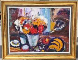 SCHÉNER MIHÁLY-Önarckép csendélettel-