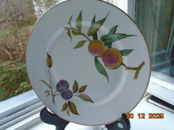 Royal Worcester Evesham FLAMEPROOF Porcelain TŰZÁLLÓ porcelán gyümölcsmintás tál 25,5 cm