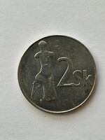 Szlovákia, szlovák 2 korona érme, 1995