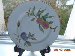 Royal Worcester Evesham FLAMEPROOF Porcelain TŰZÁLLÓ porcelán gyümölcsmintás tál 25,5 cm